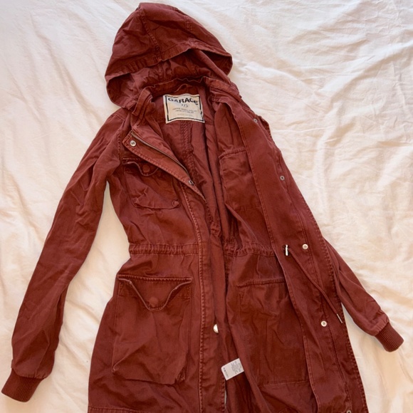 Garage Utility Jacket with Drawstring Waist - Picture 4 of 5